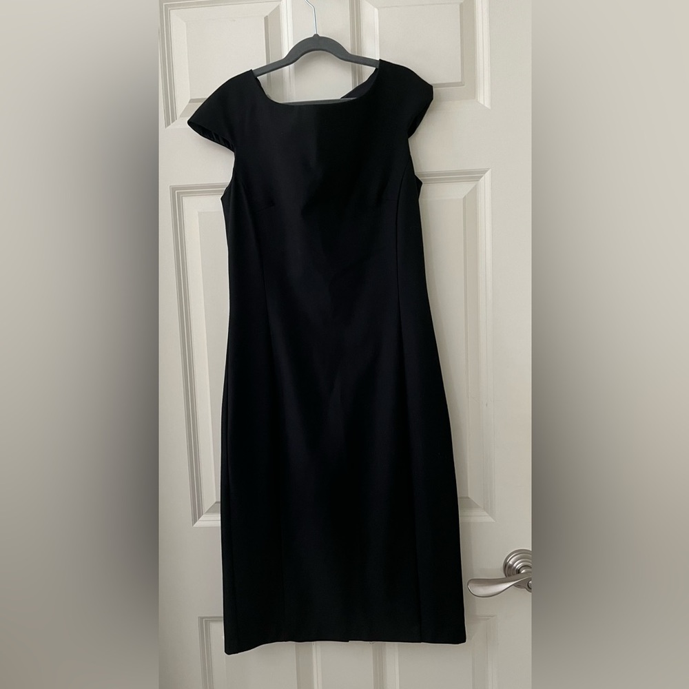 Women’s United Colors of Benetton Black Cap Sleeves Sleeveless Sheath Dress XS